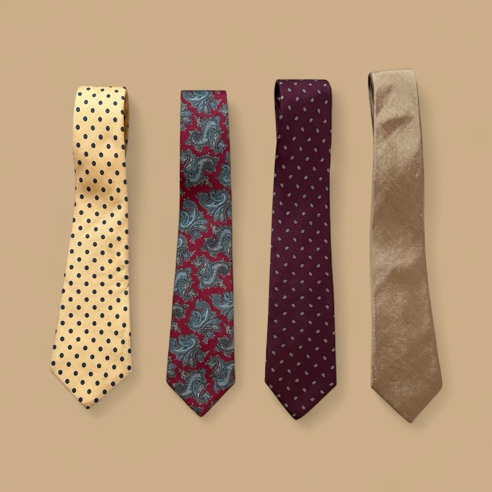 Elegant Men's Tie Set - Paisley, Patterns, and Solid Designs
